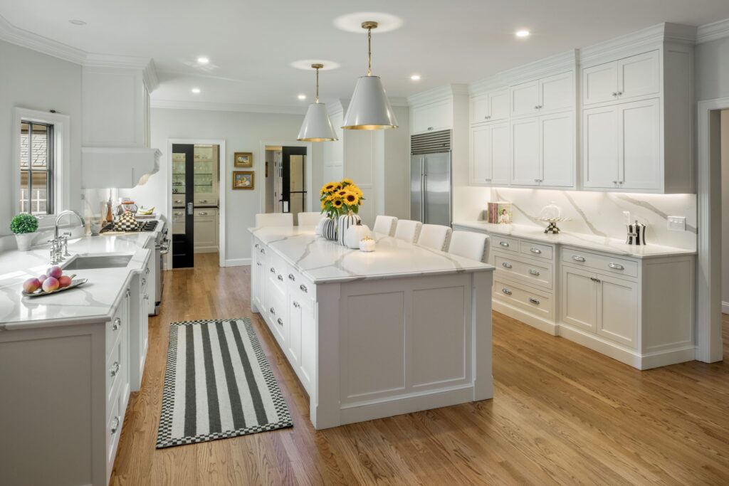 A Transitional Kitchen and Family Room Renovation in East Greenwich, RI