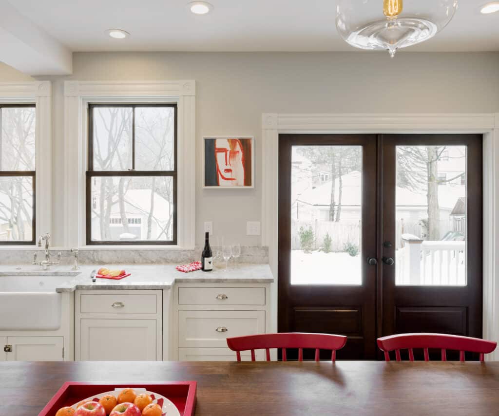 A modern and bright kitchen remodel in Newton, MA