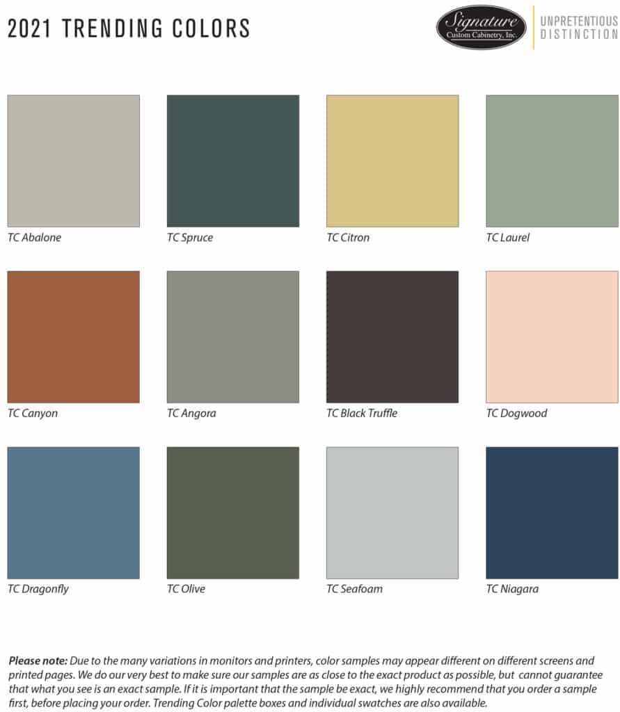 2021 Cabinet Color Trends