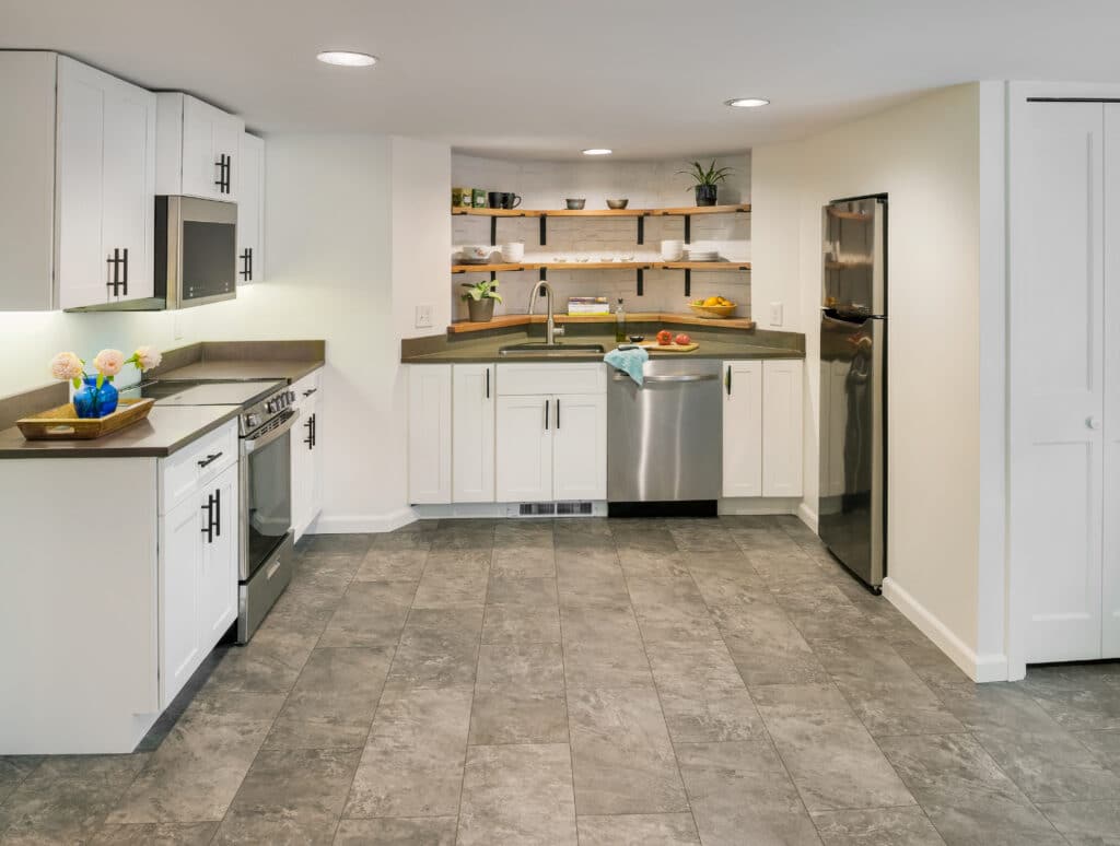 basement kitchen renovation east side of providence rhode island