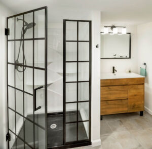 contemporary basement bathroom remodel east side of providence rhode island