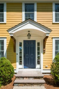 front entry renovation in Mansfield Massachusetts