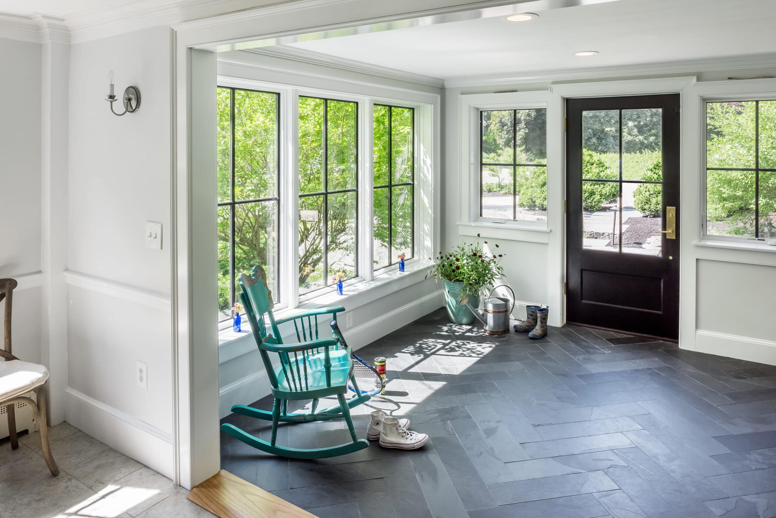 Natural light floods into this home in Tiverton Rhode Island