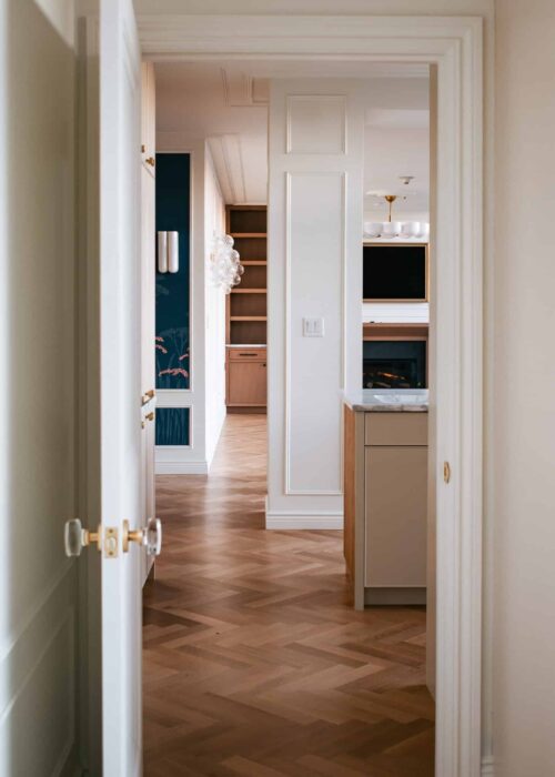 View from the bedroom inro the rest of the penthouse