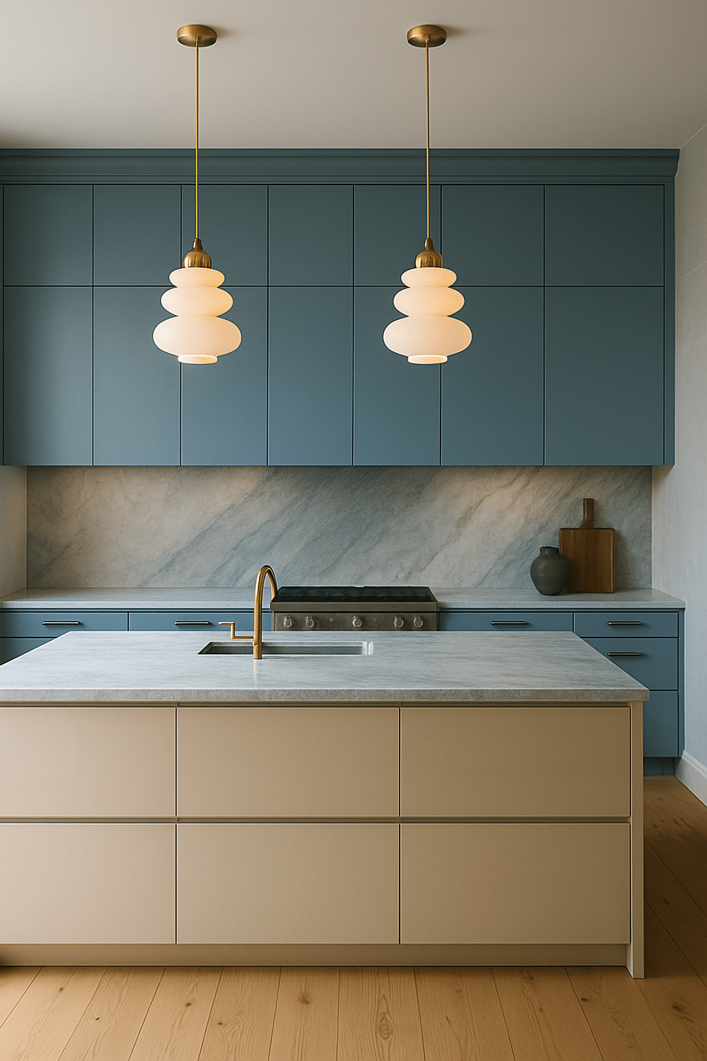 how to add blue to your kitchen