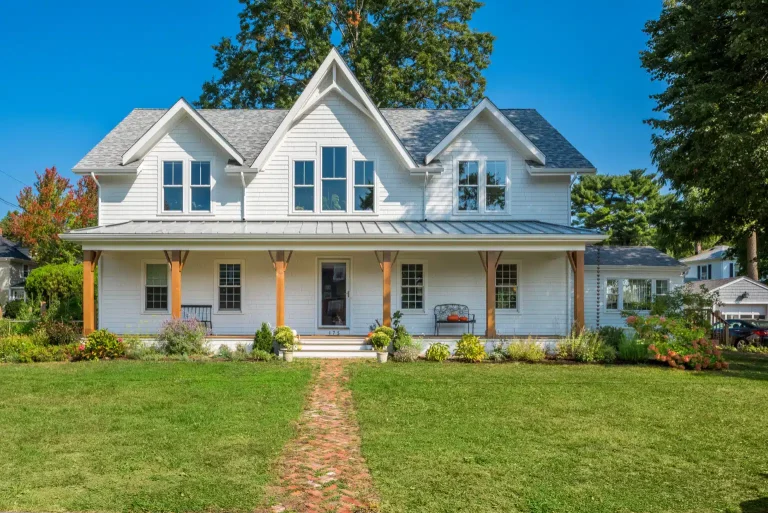 Adding a second floor addition to a ranch style home in East Greenwich, Rhode Island by Red House Design Build.